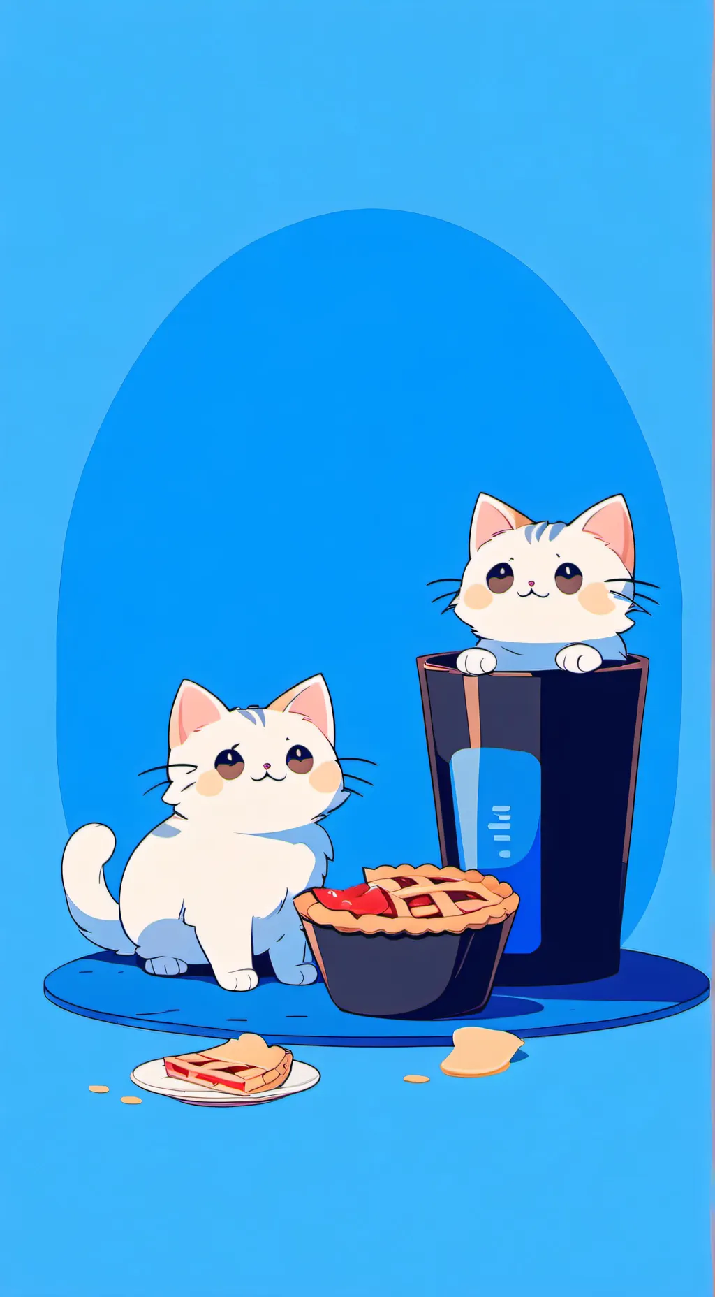ai character: kitty pie background