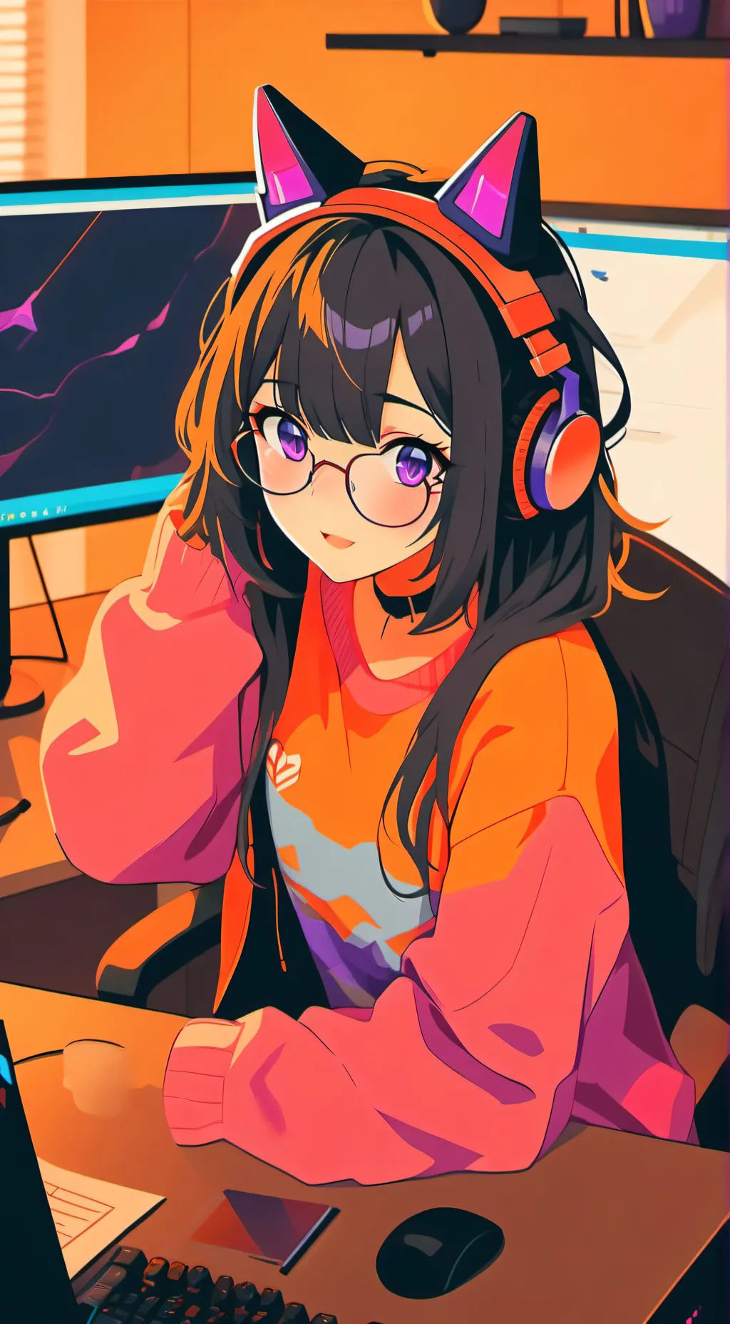 ai character: Mika background