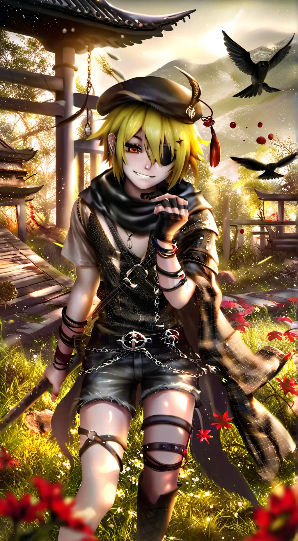 ai character: Ben drowned background
