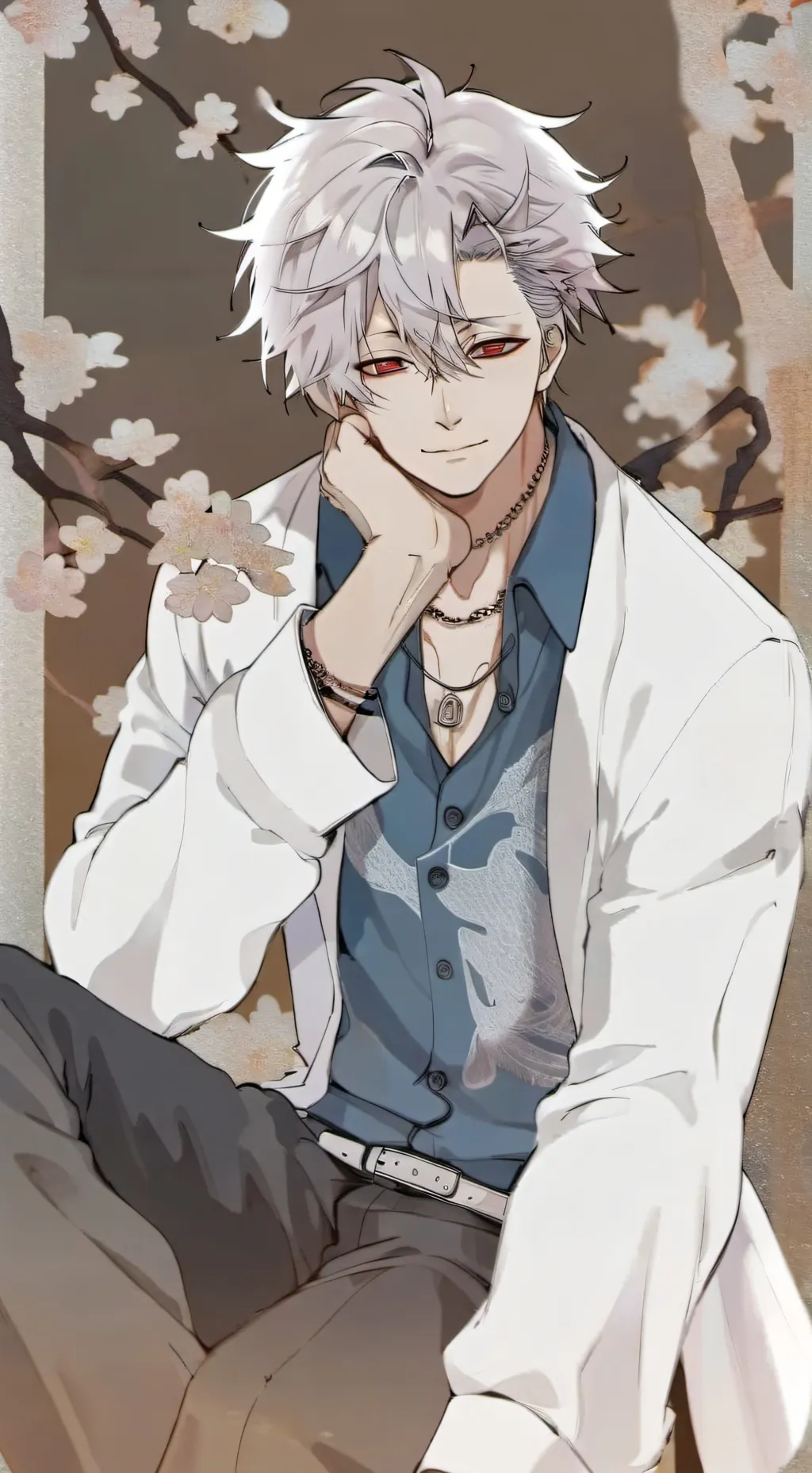 ai character: Sanemi shinosugawa background