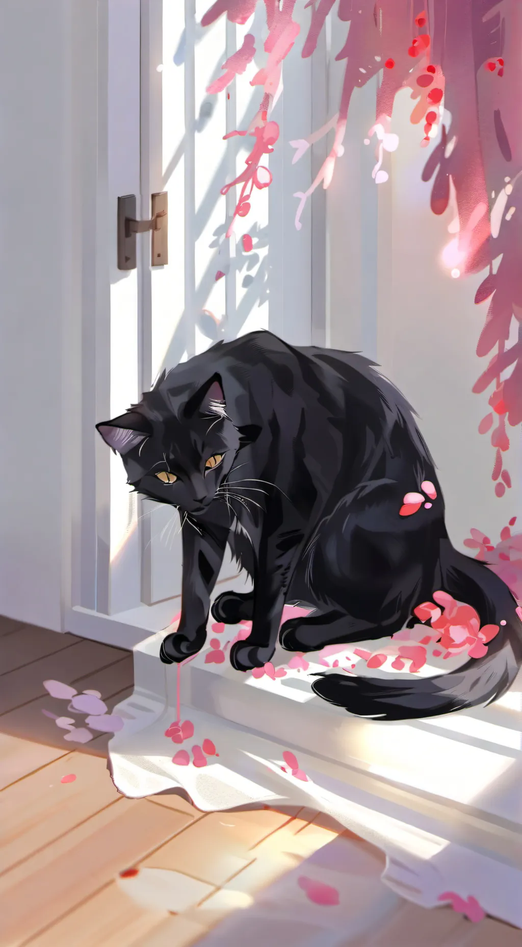 ai character: gatito background