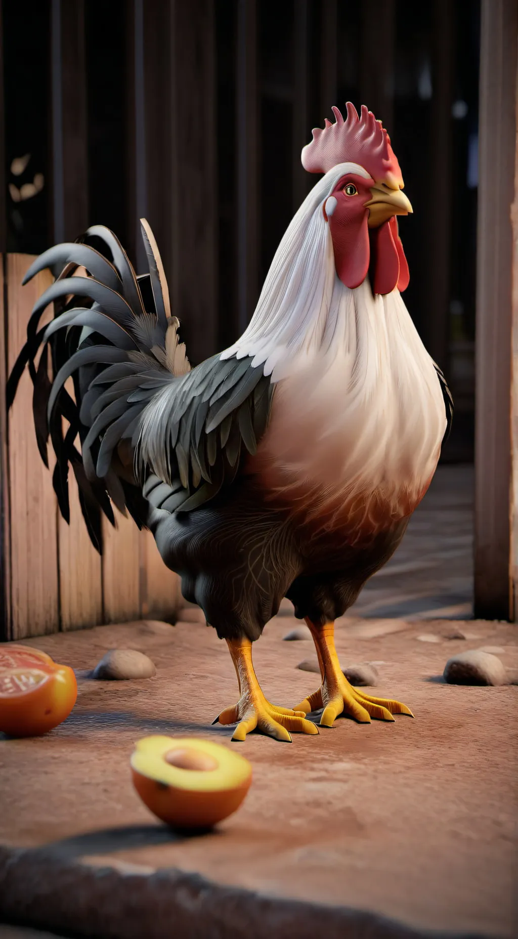 ai character: Chicken gun duelo background
