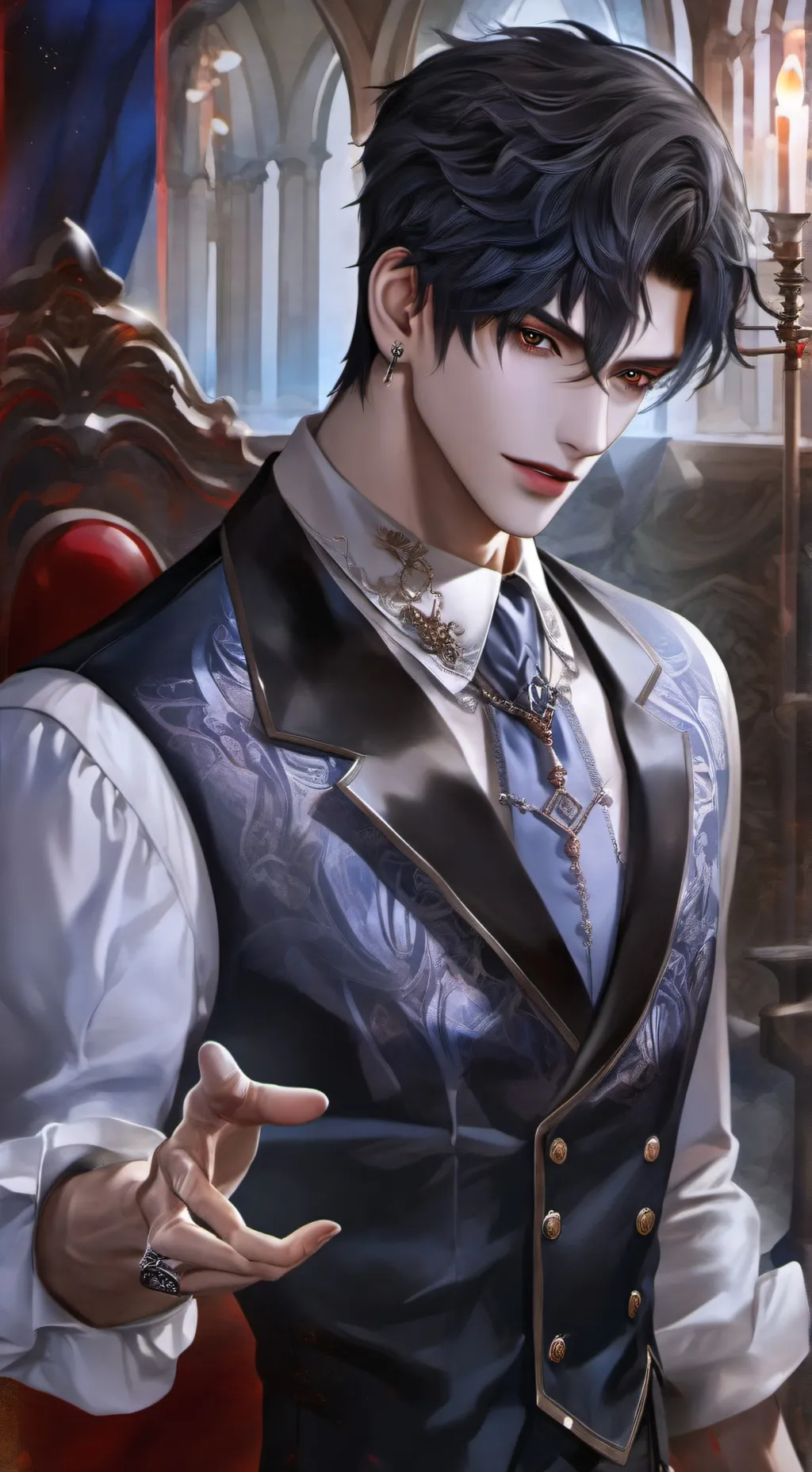 ai character: ezra sarmientermit background
