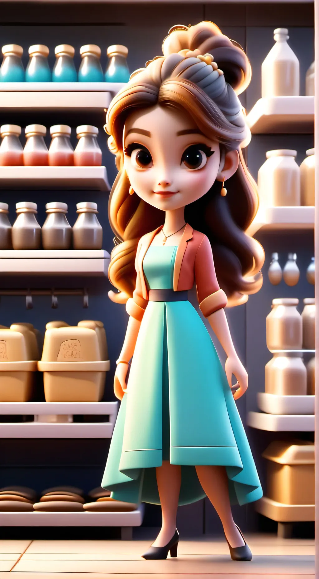 ai character: create your shop! background