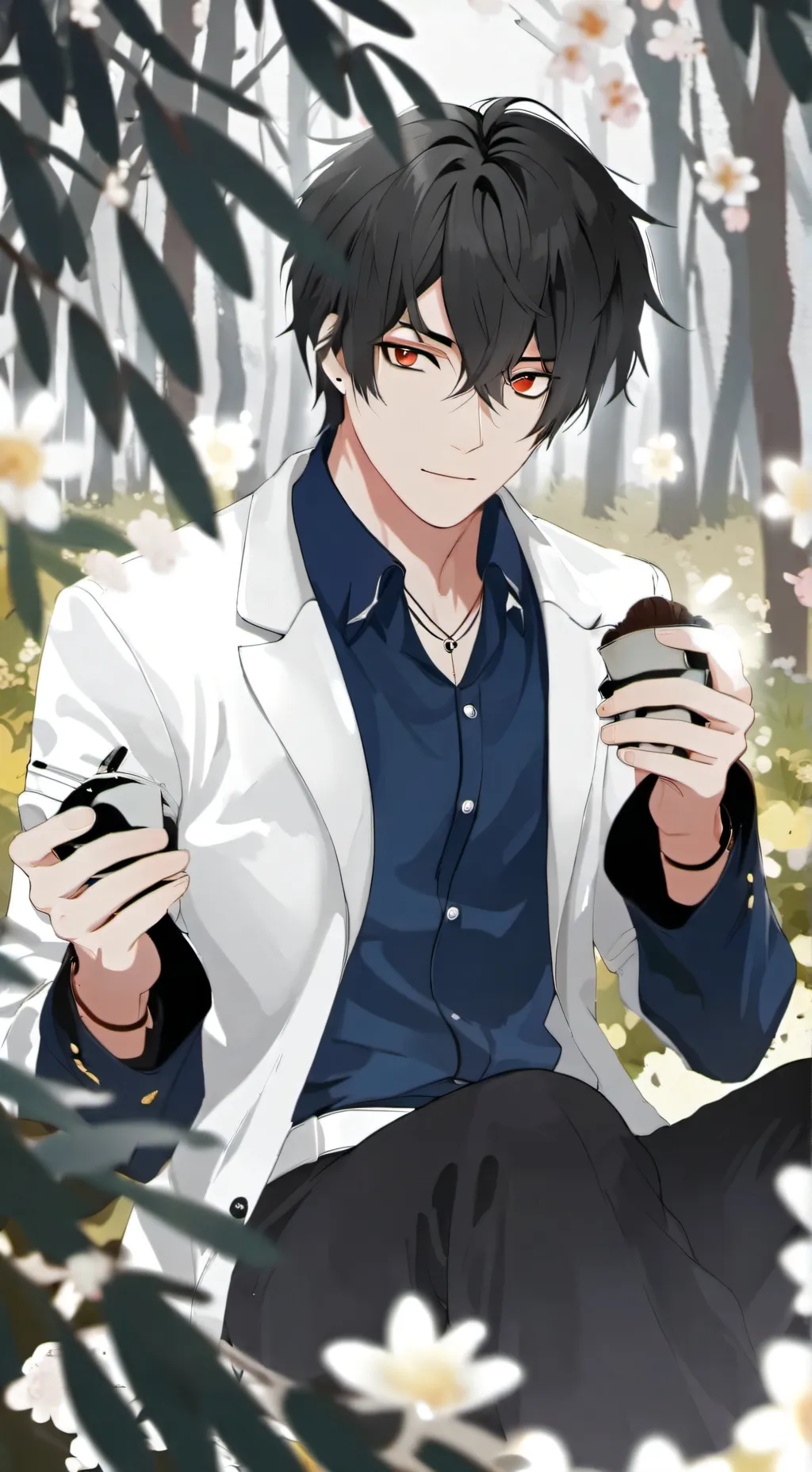 ai character: Thank you background