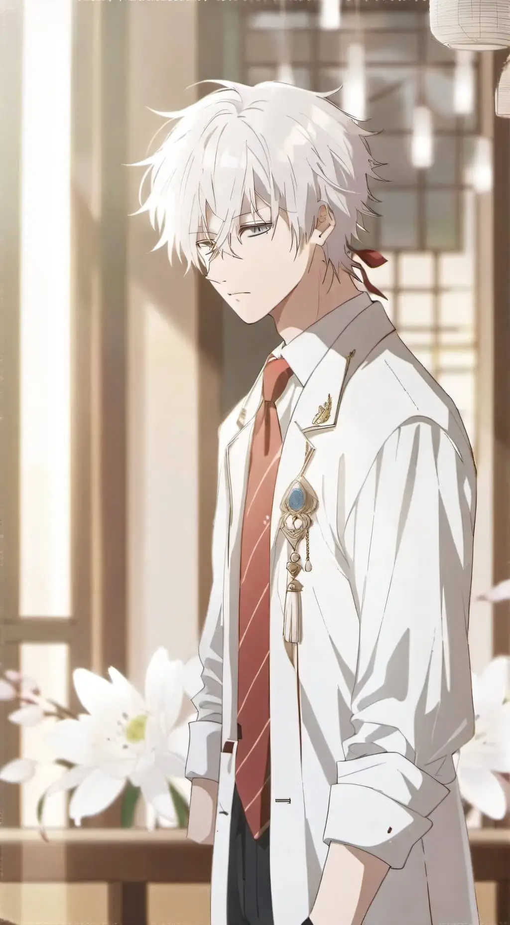 ai character: JJK sleep over background