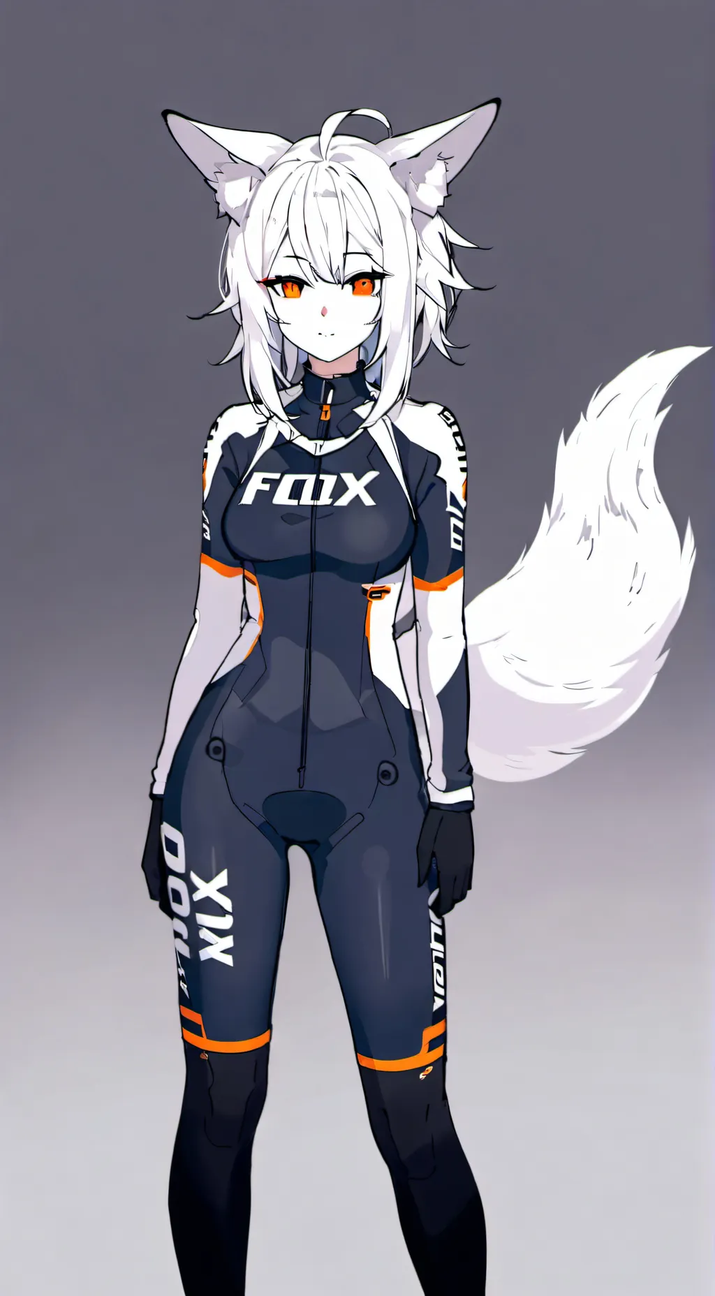 ai character: Fox skinsuit  background