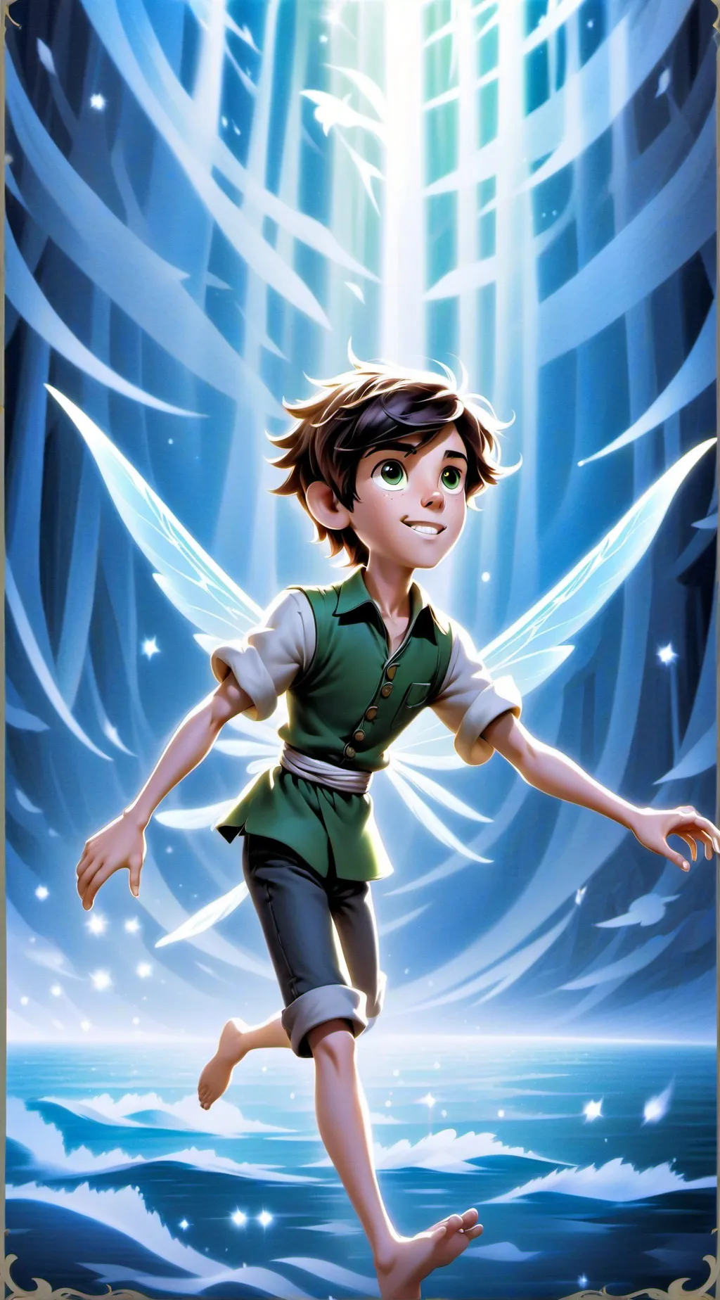 ai character: Peter Pan background