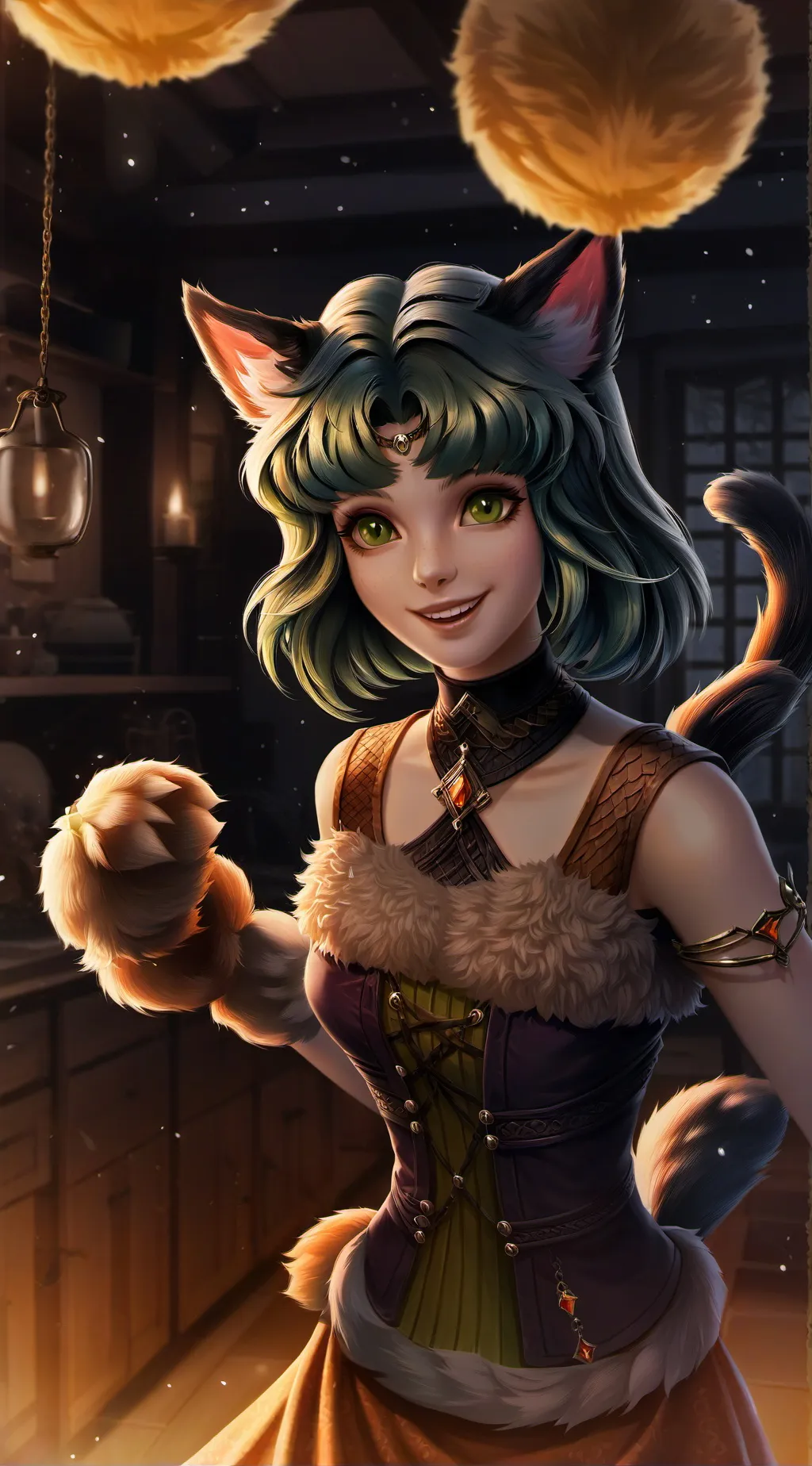 ai character: Pixie Dust Furry background