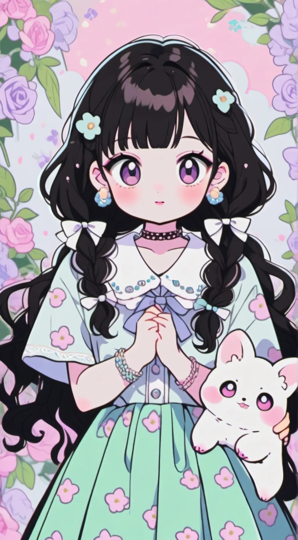 ai character: >w< background