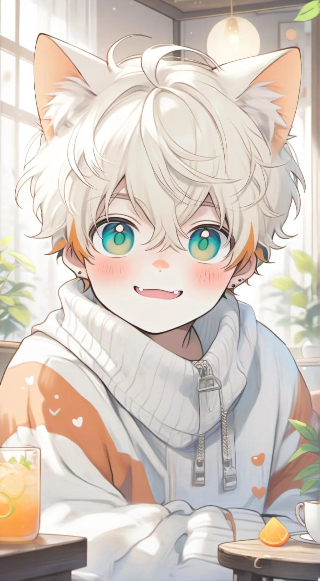 ai character: Baku-Kitty Spirit background