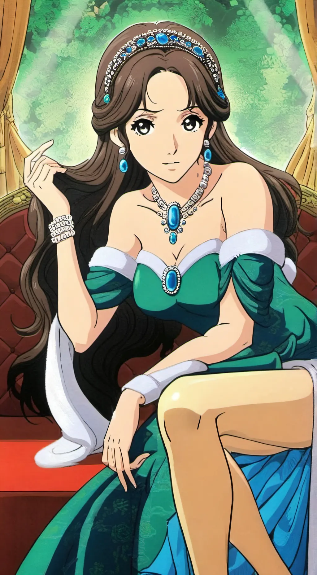 ai character: Heiress Regina  background