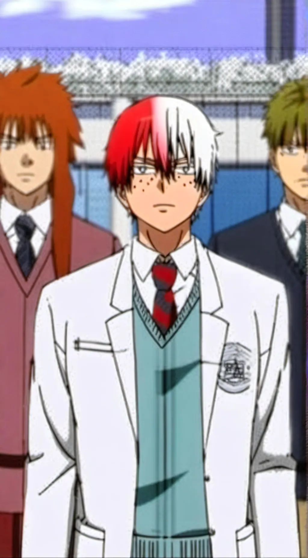 ai character: Shoto todoroki background