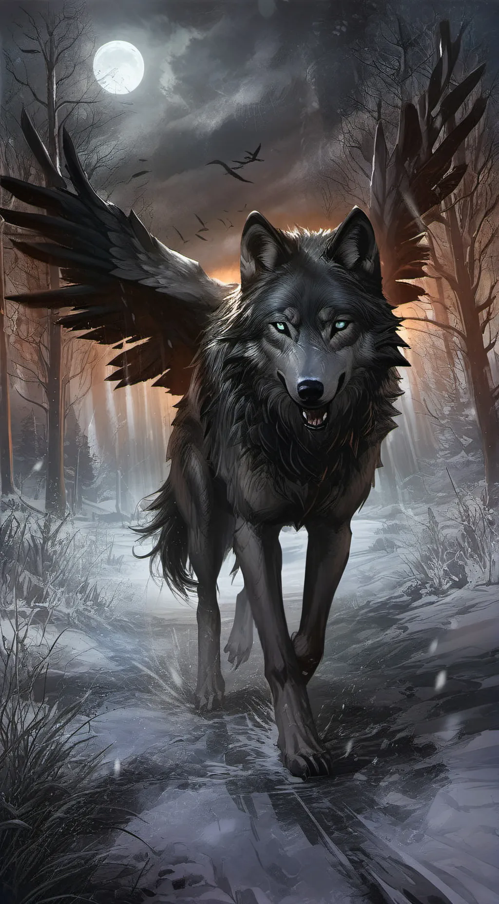 ai character: Elementalwolves background