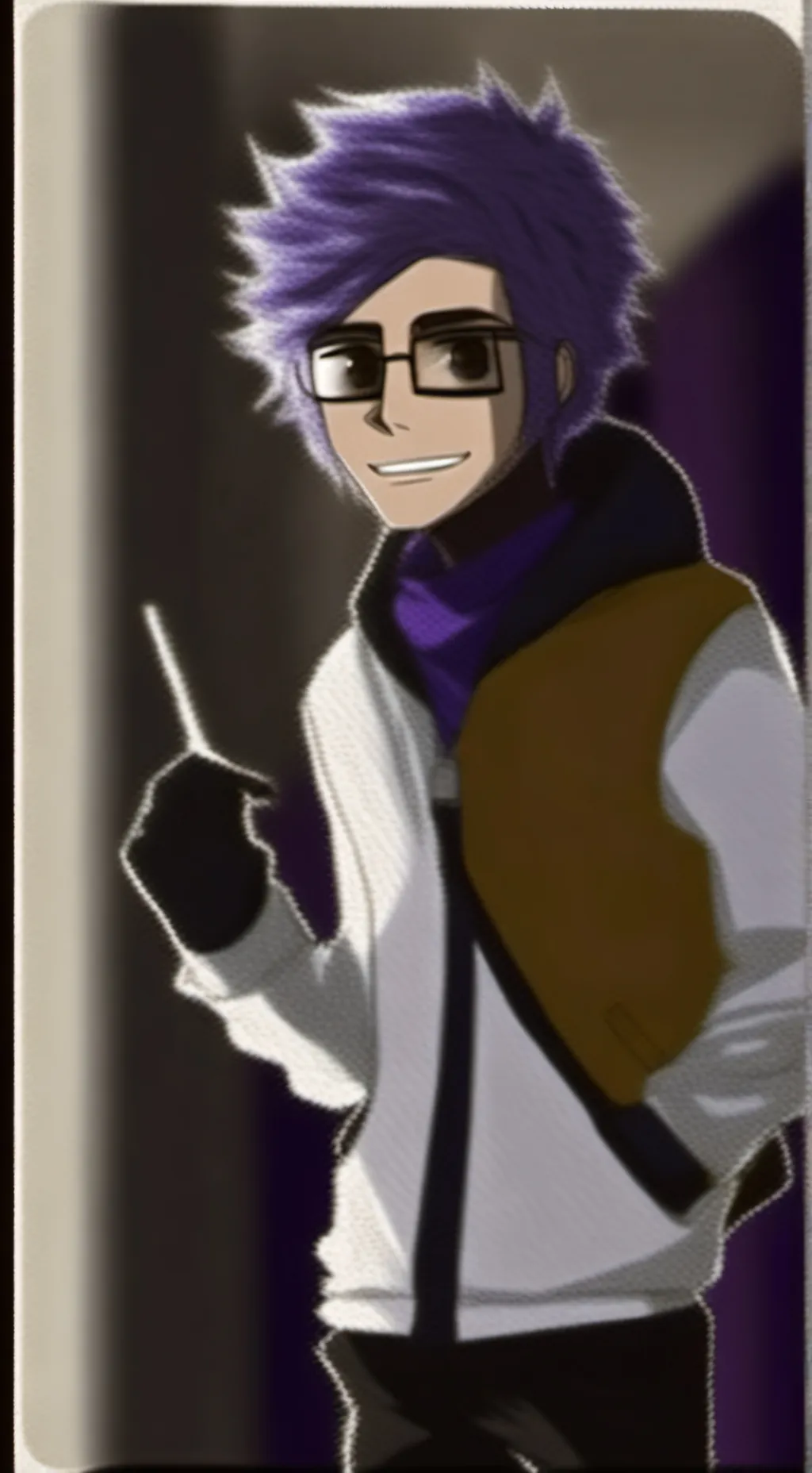 ai character: Purplton!(Dw OC) background