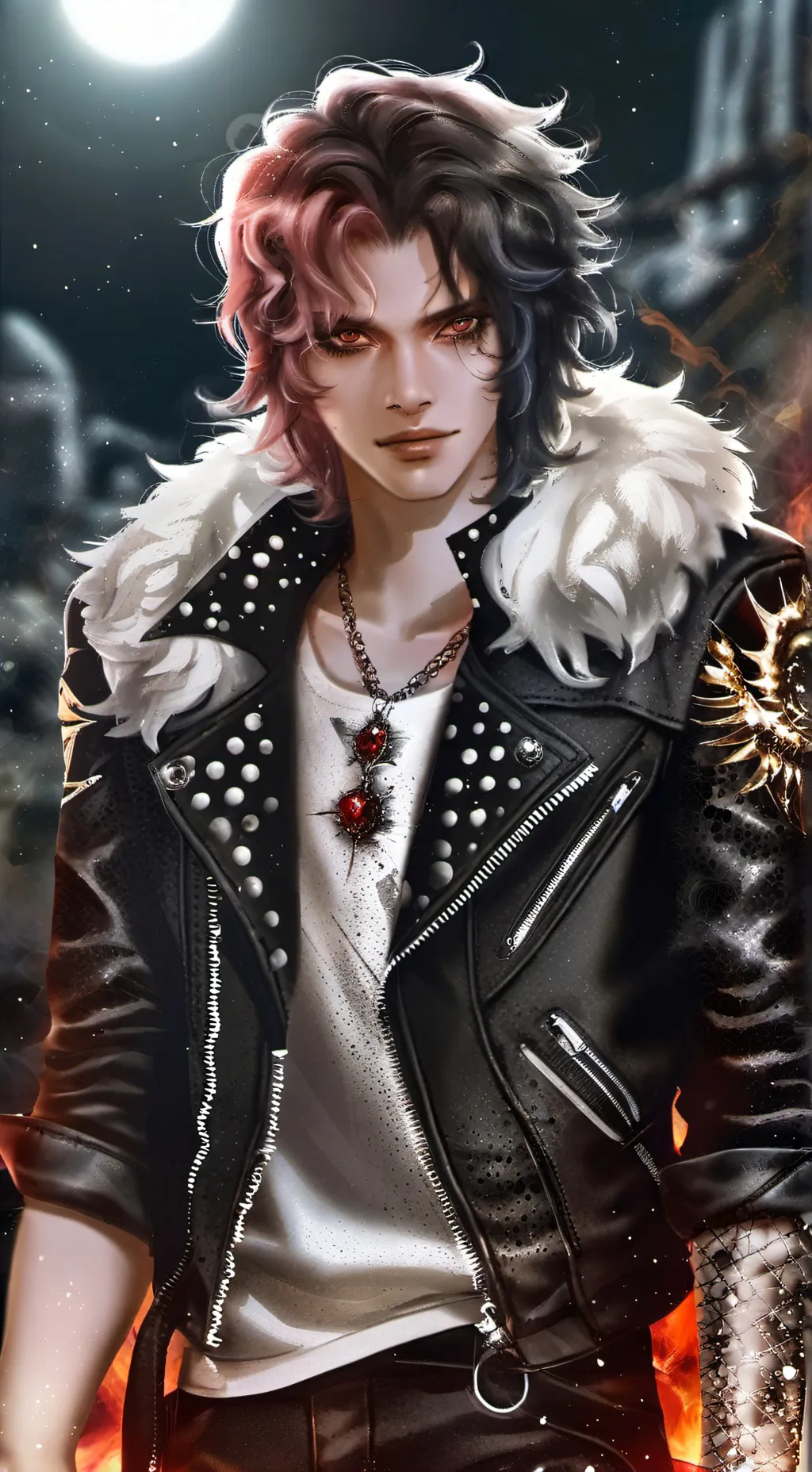 ai character: shadow background