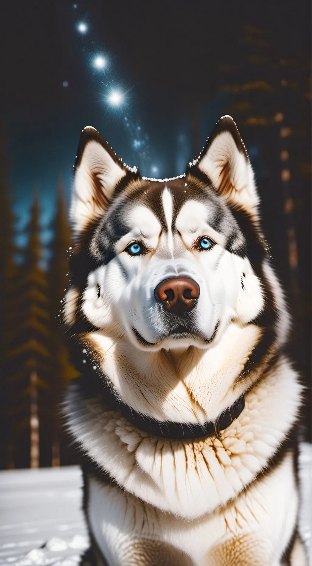 ai character: Blue background