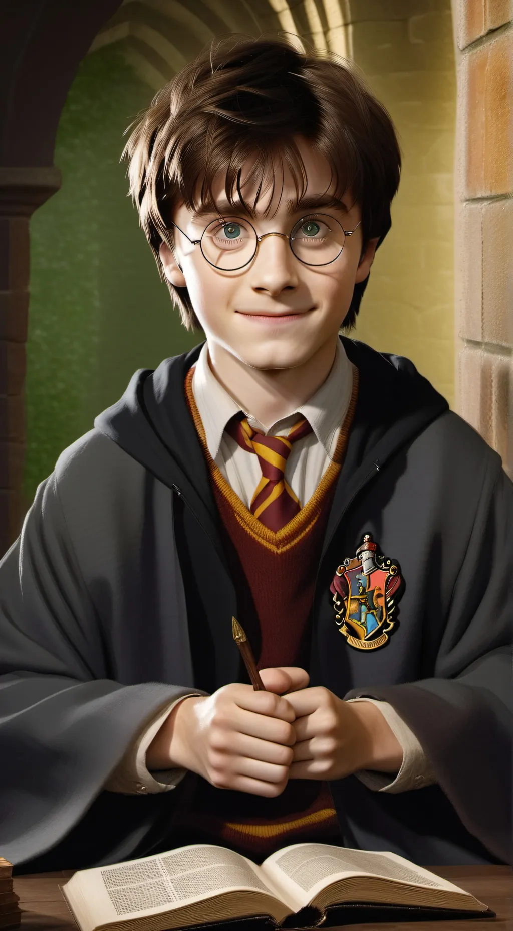 ai character: harry potter background