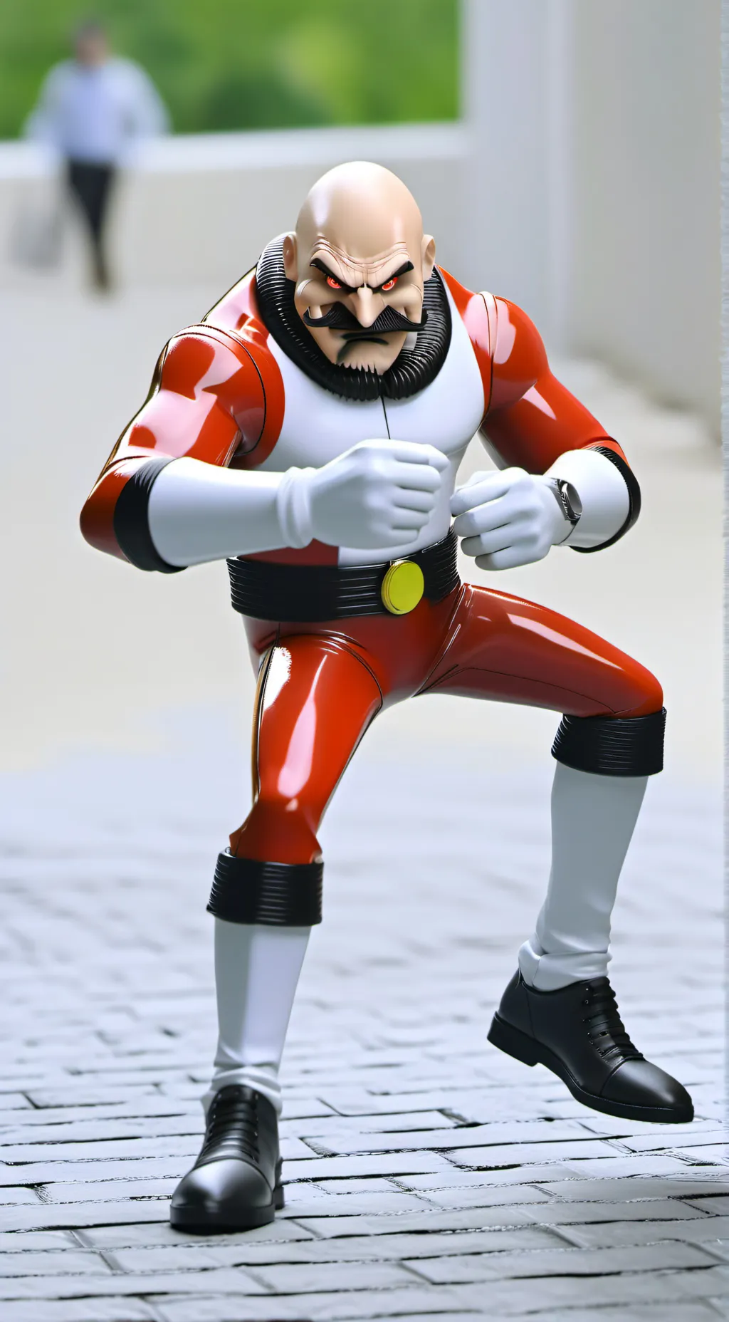 ai character: Dr robotnik  background