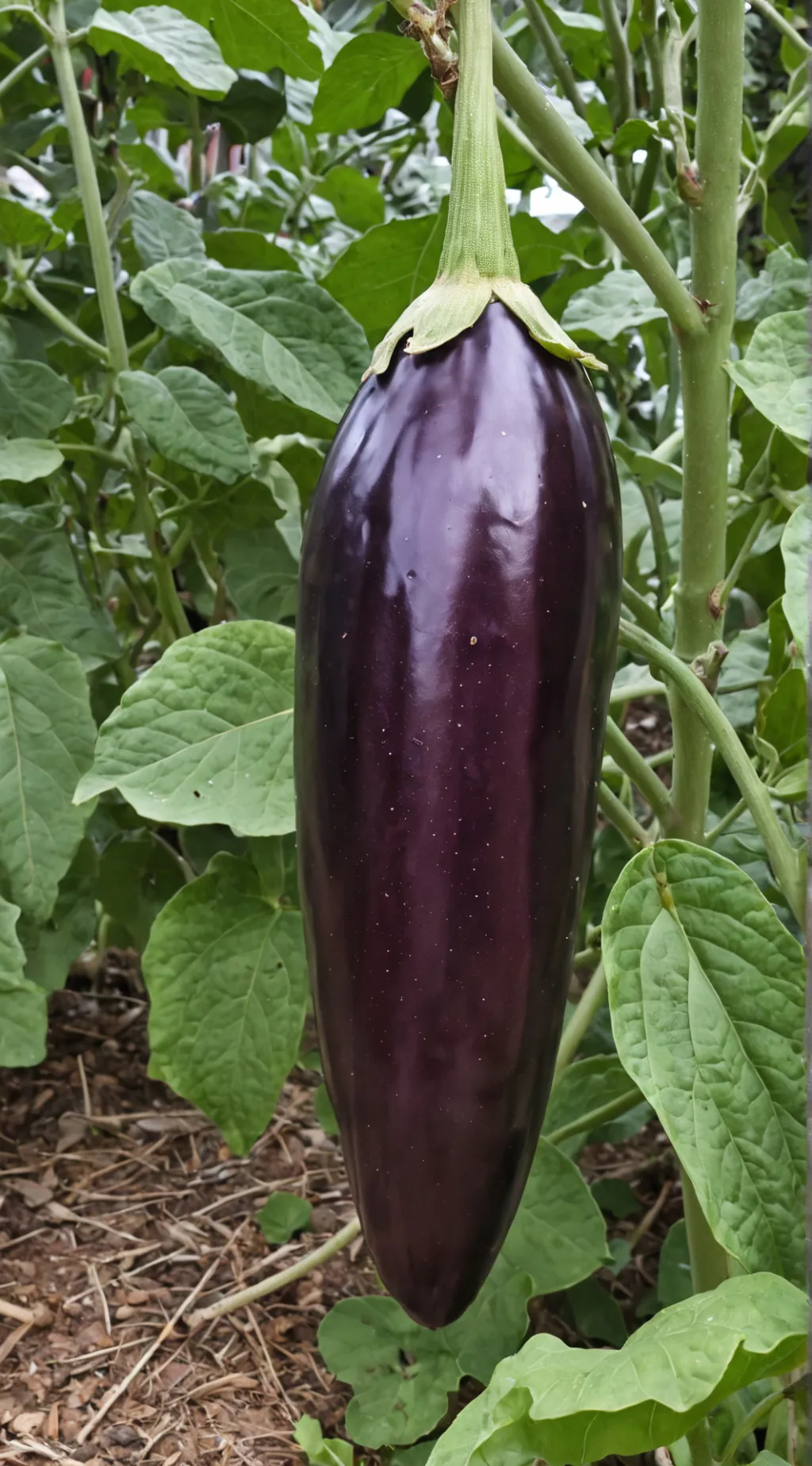 ai character: Eggplant background