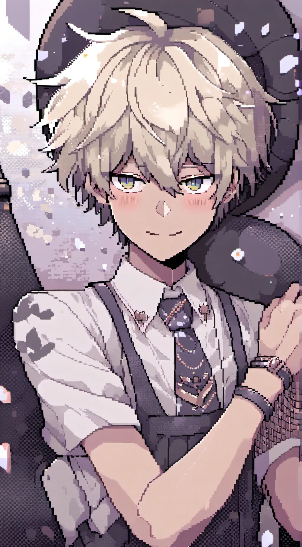 ai character: Bakugo meme background