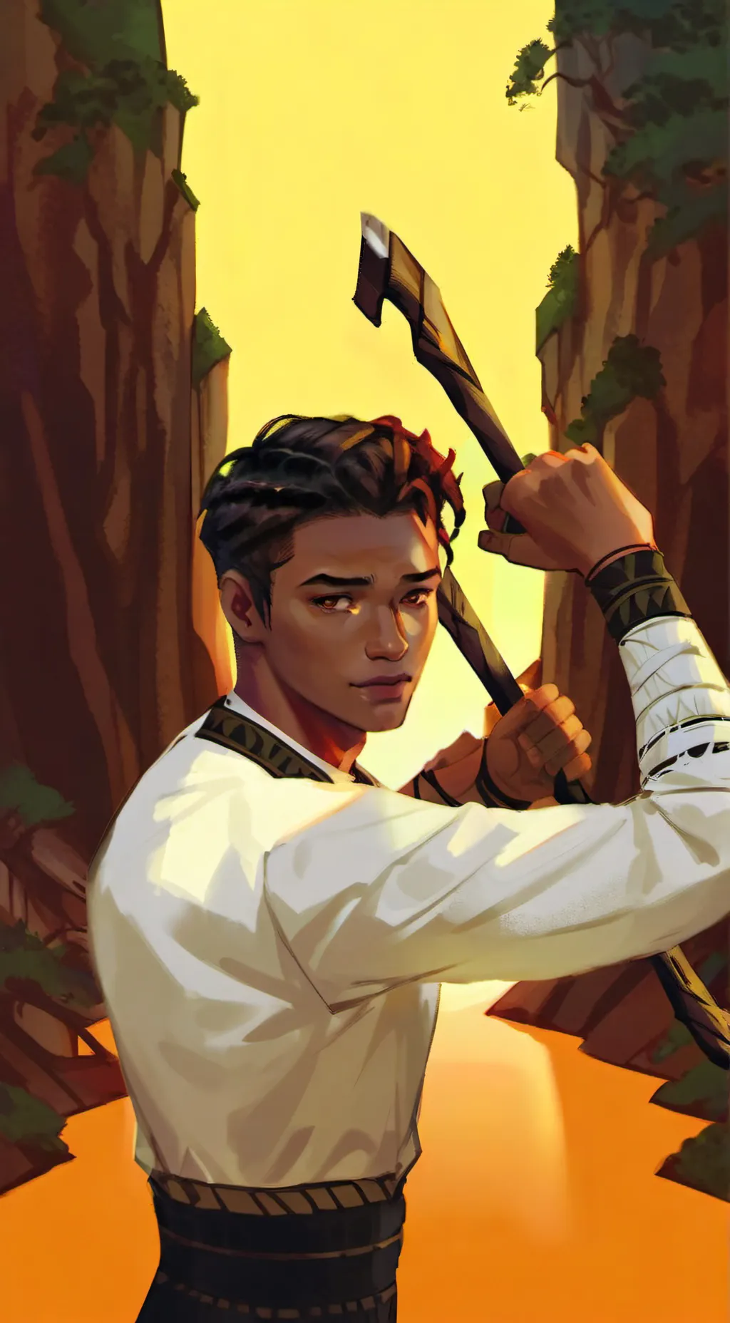ai character: Charles Beckondorf background