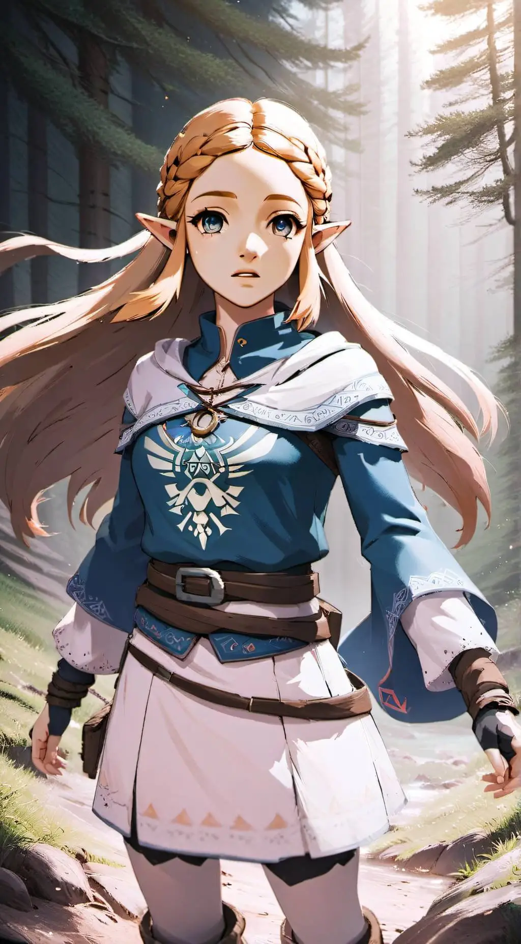 ai character: Princesa Zelda  background