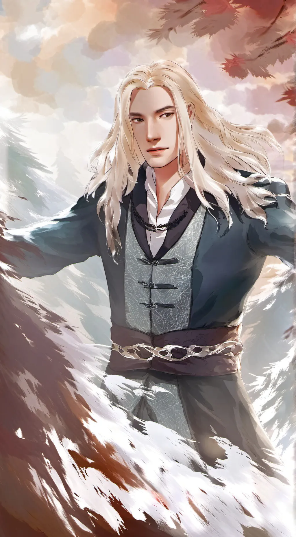 ai character: Lucius Malfoy  background