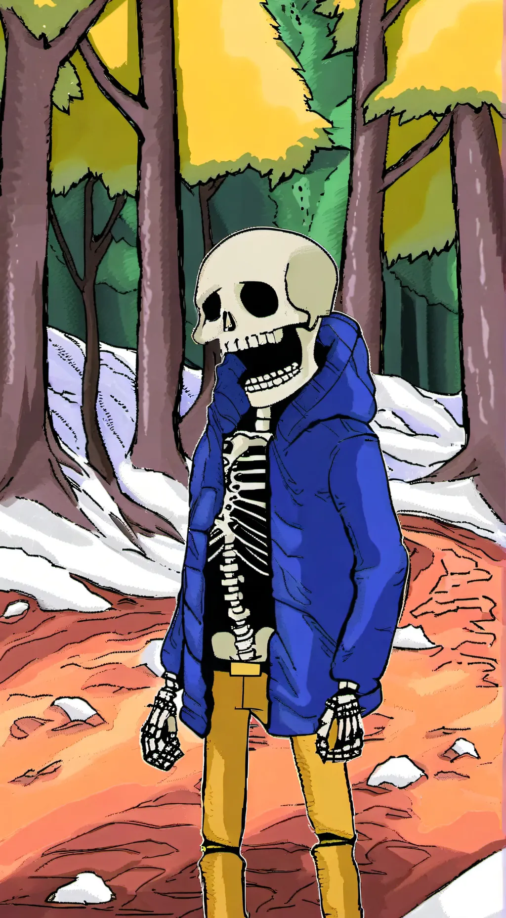 ai character: sans background