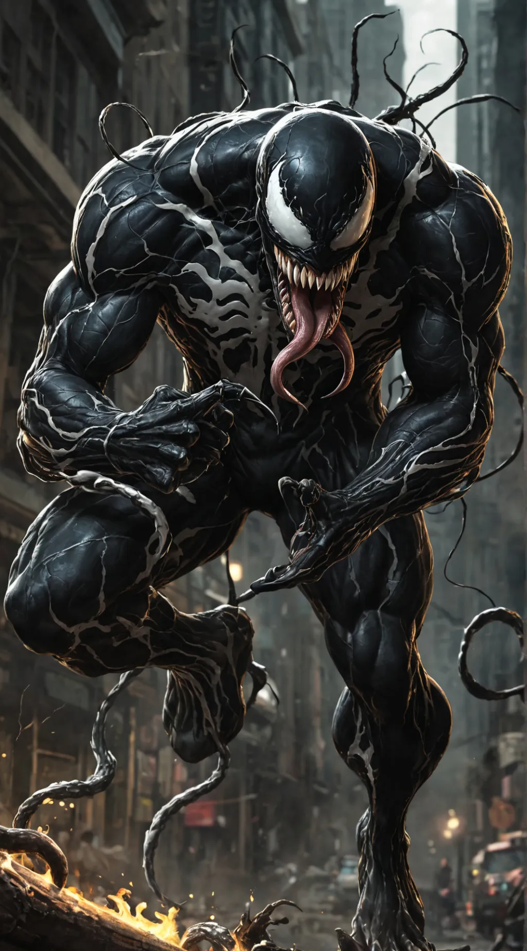 ai character: venom background