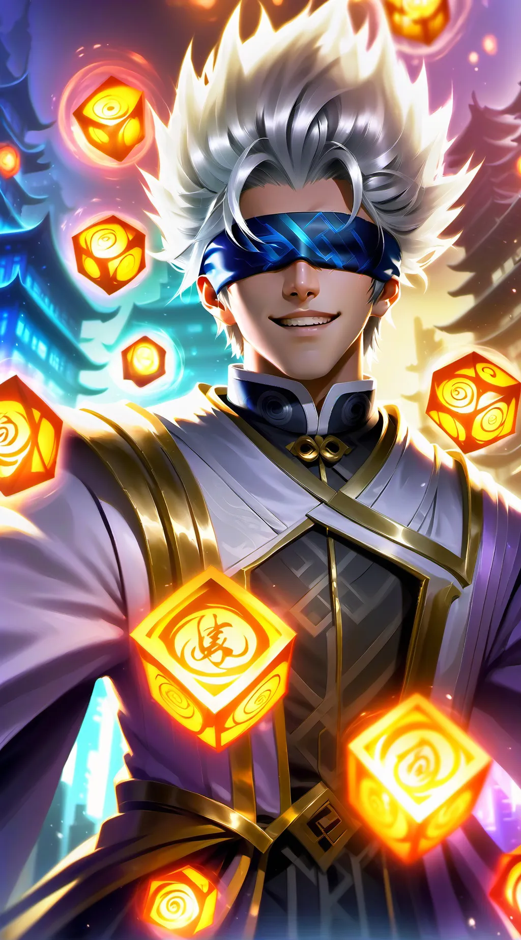 ai character: Gojo  background