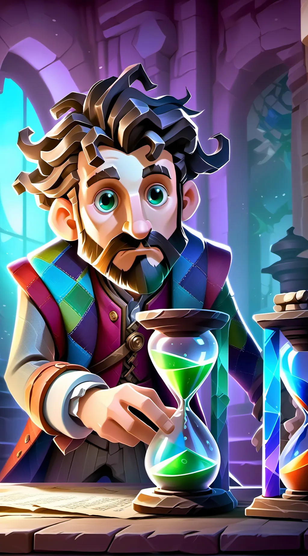 ai character: The Temporal Trave background