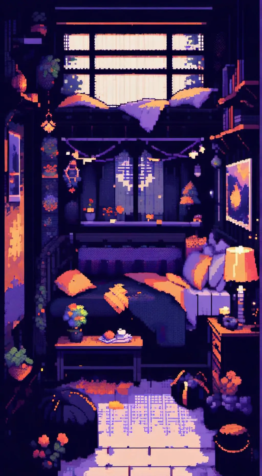 ai character: MW Sleepover background