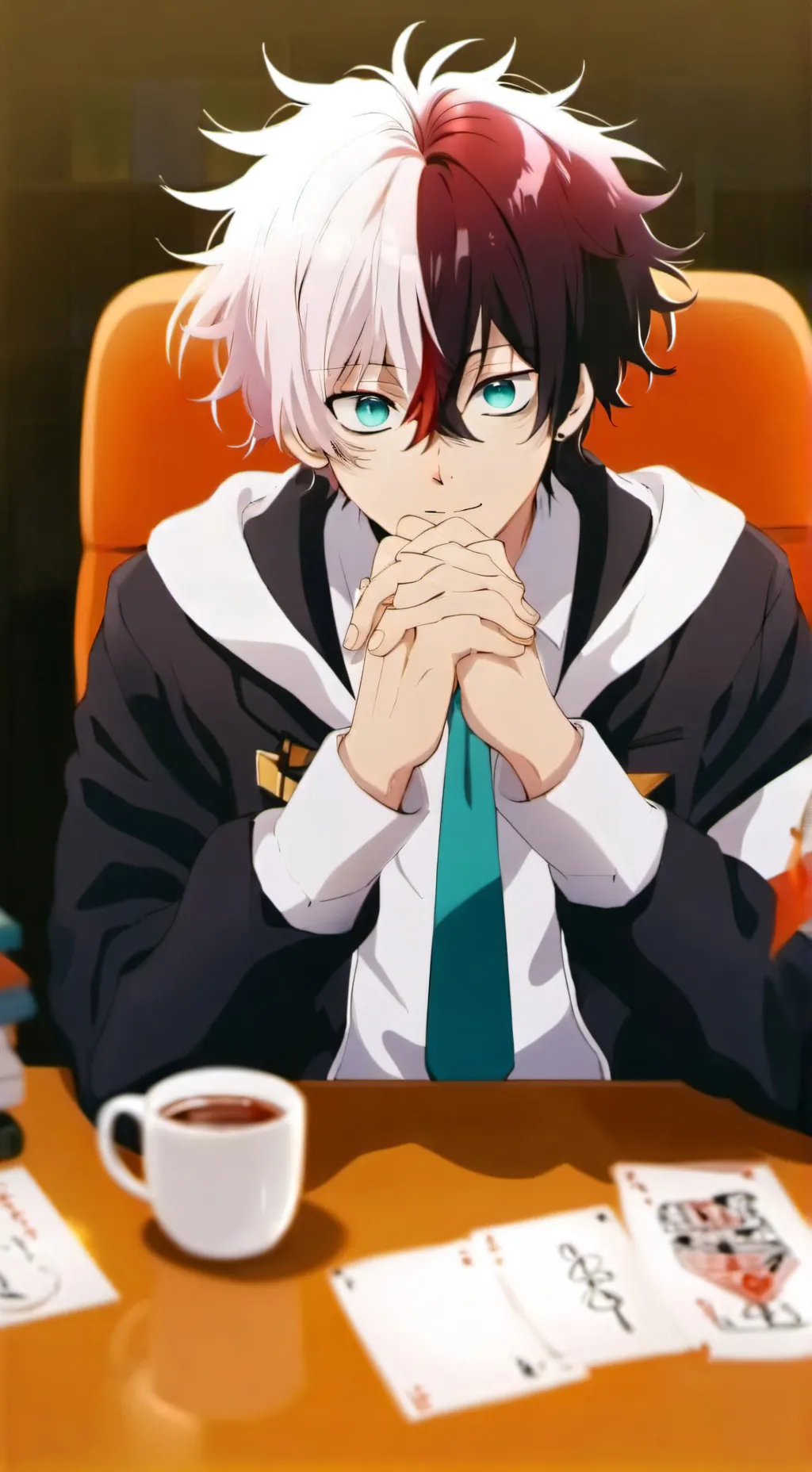 ai character: MHA Y TU background