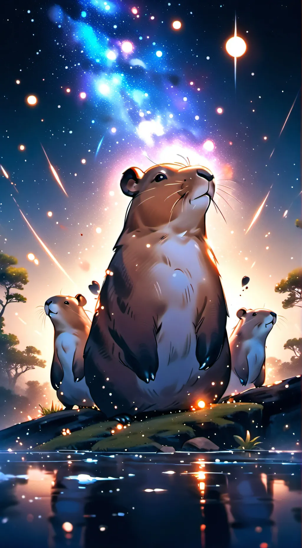 ai character: capibara background