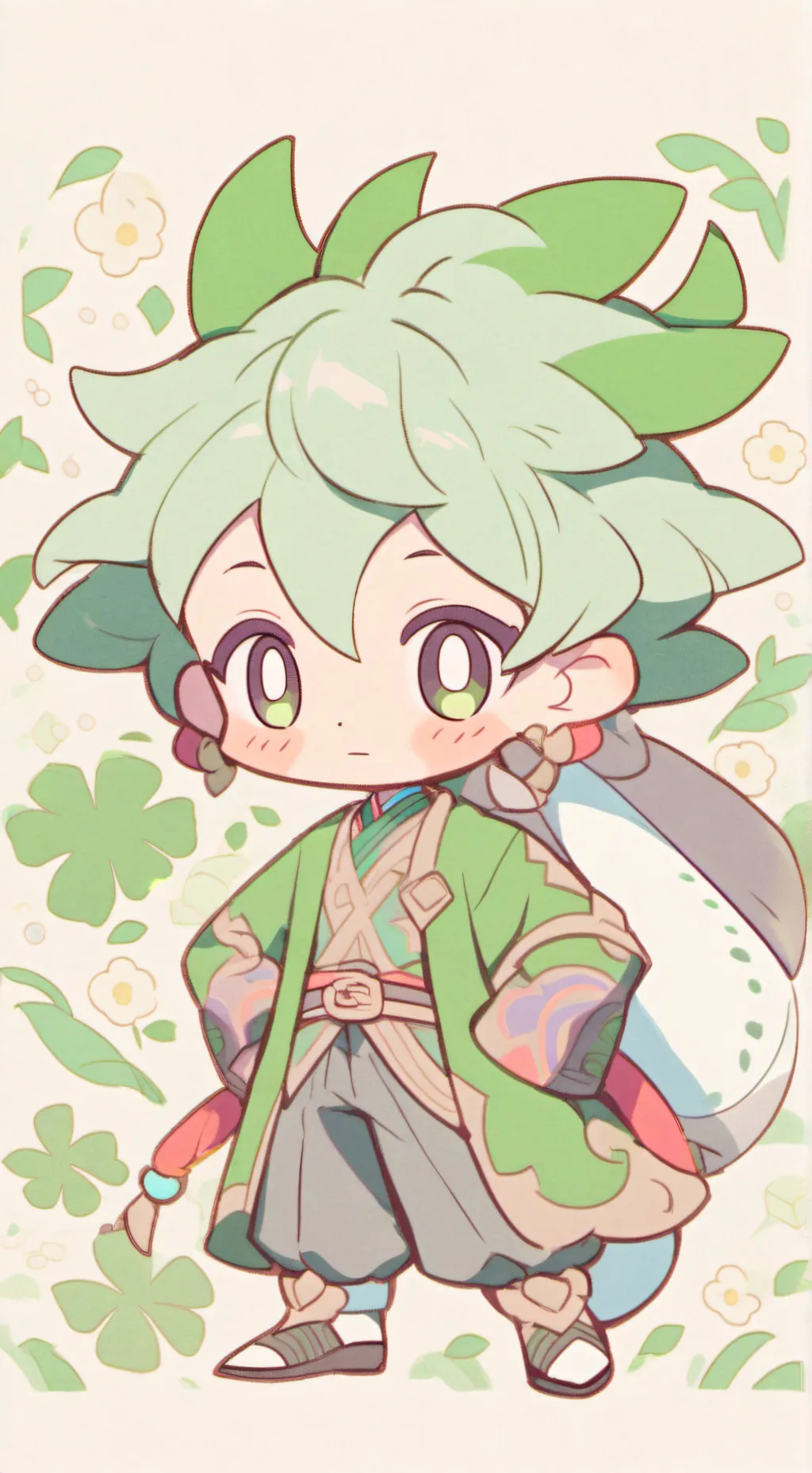 ai character: Chico dragon background