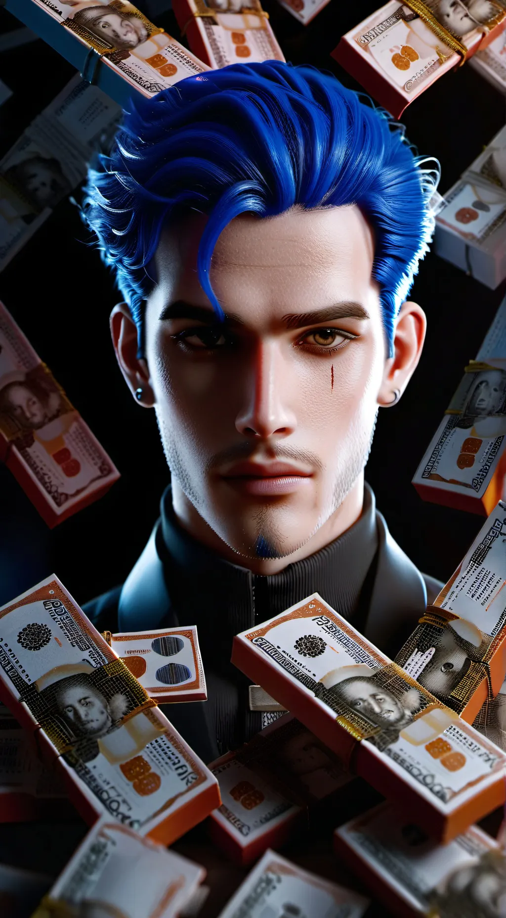 ai character: Money Generator background