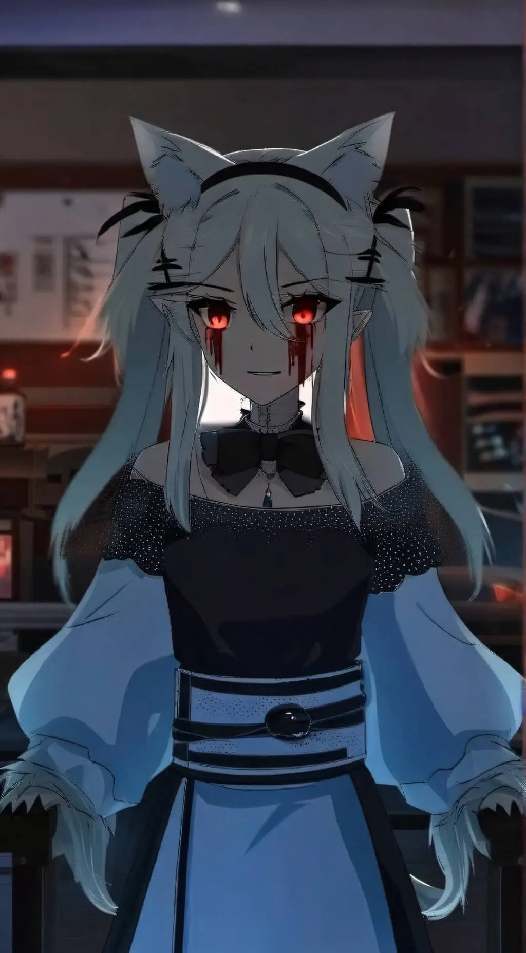 ai character: Yandere Alaska background
