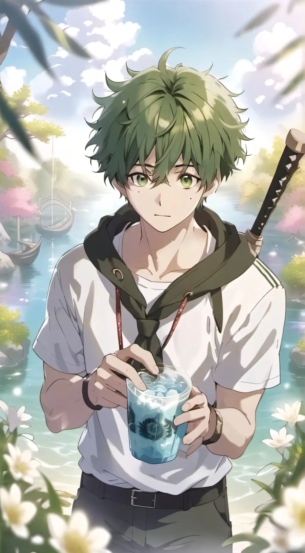 ai character: Deku background