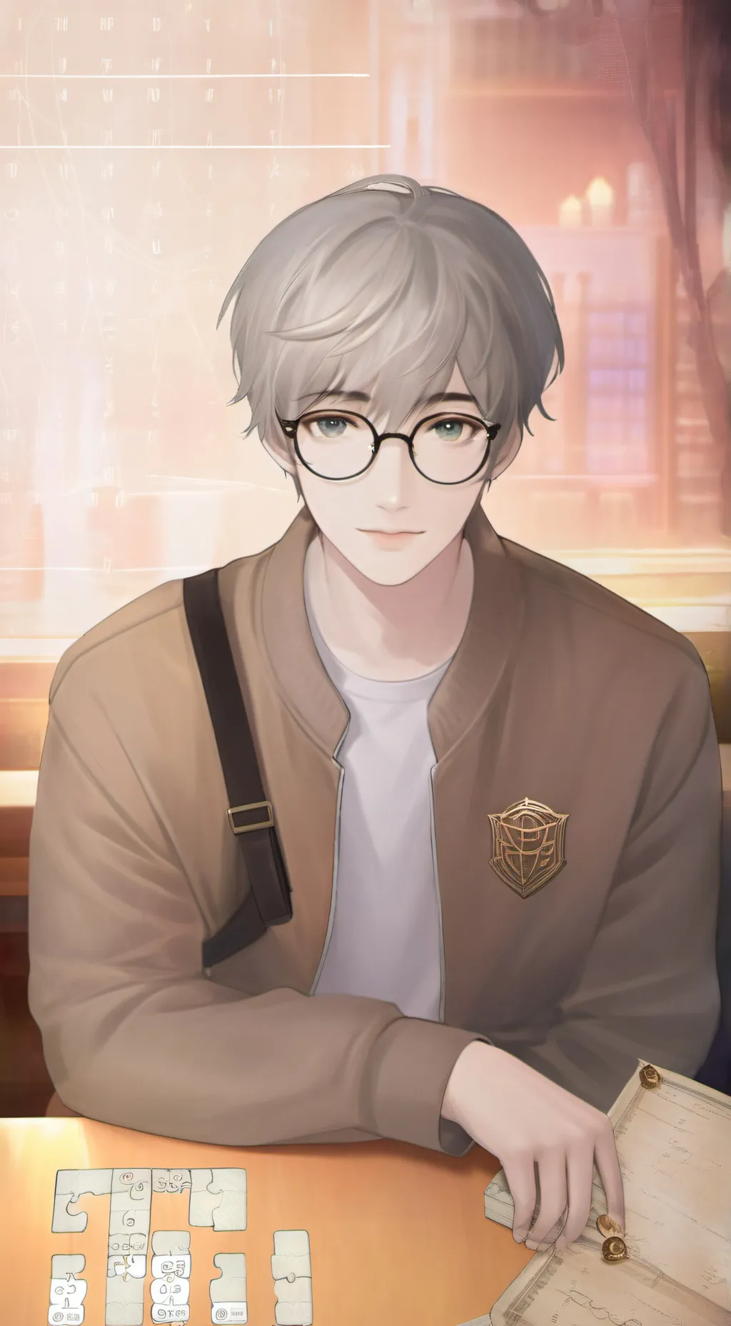 ai character: The Puzzled Prodigy background