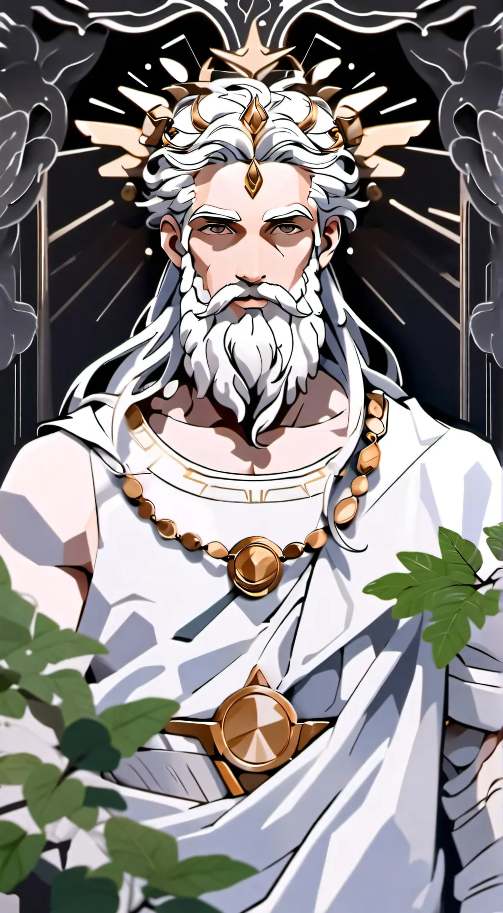 ai character: Greek gods X U background