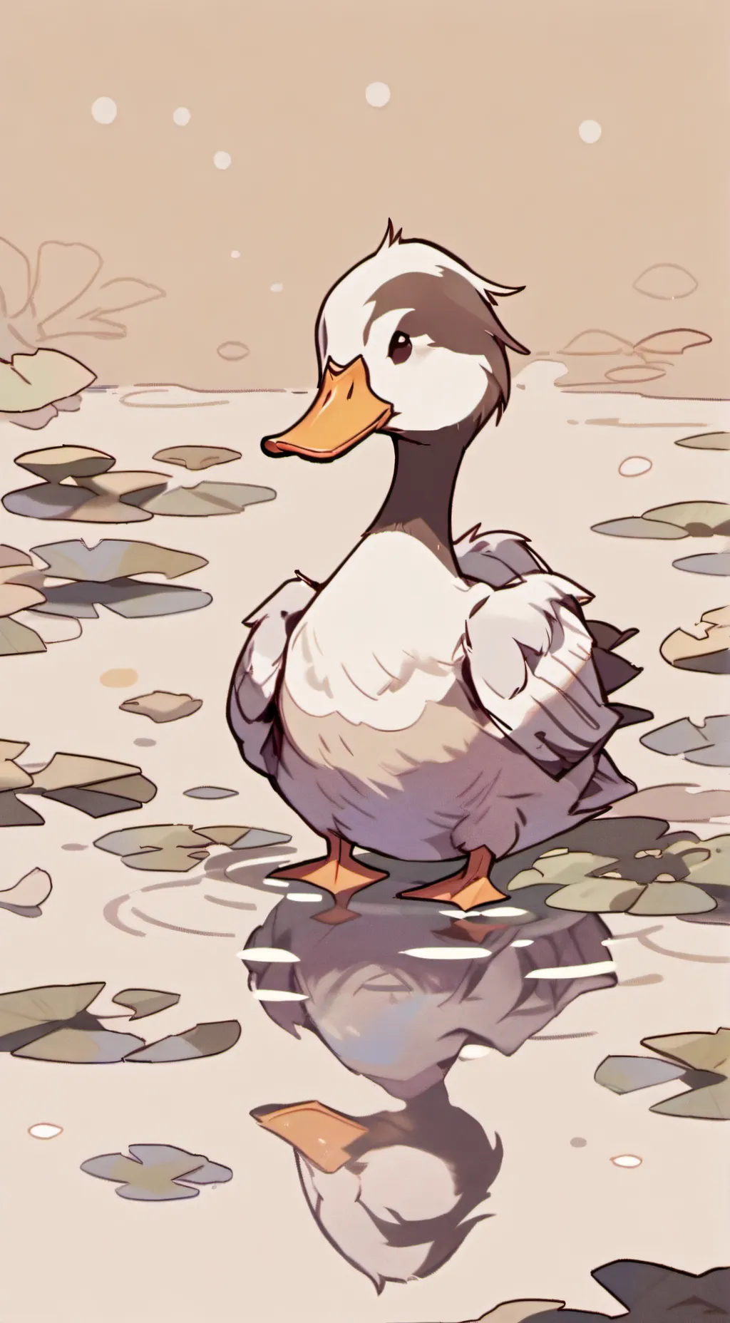 ai character: Duck :) background