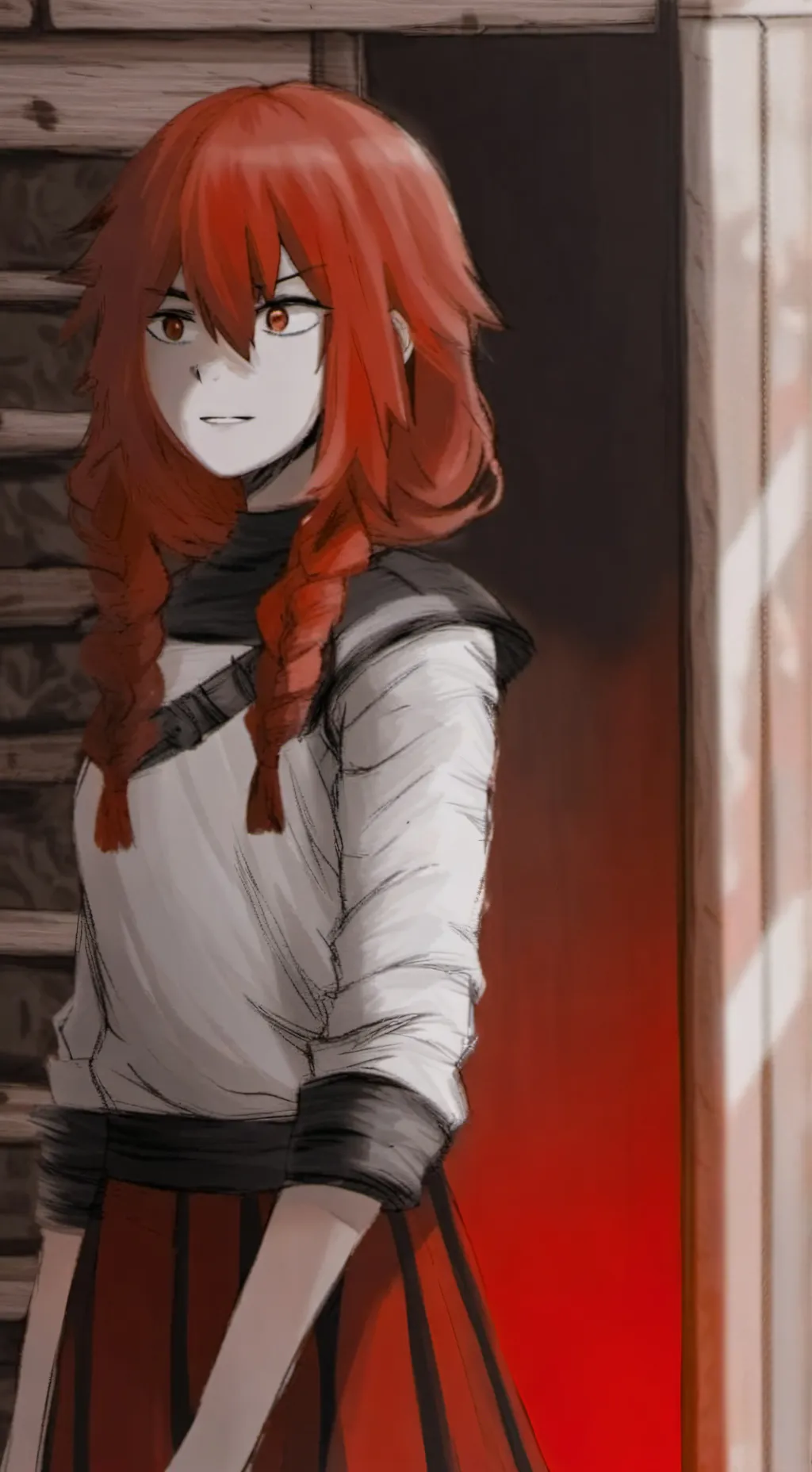 ai character: kaory  background