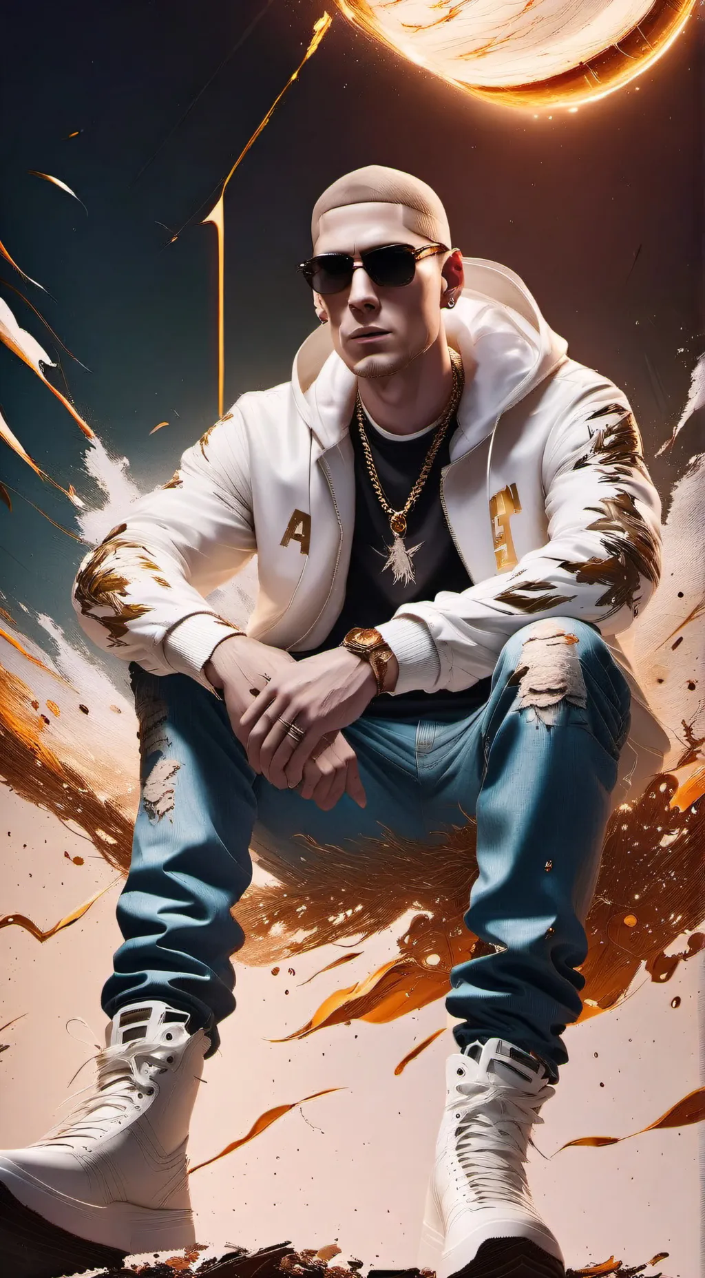 ai character: Eminem background