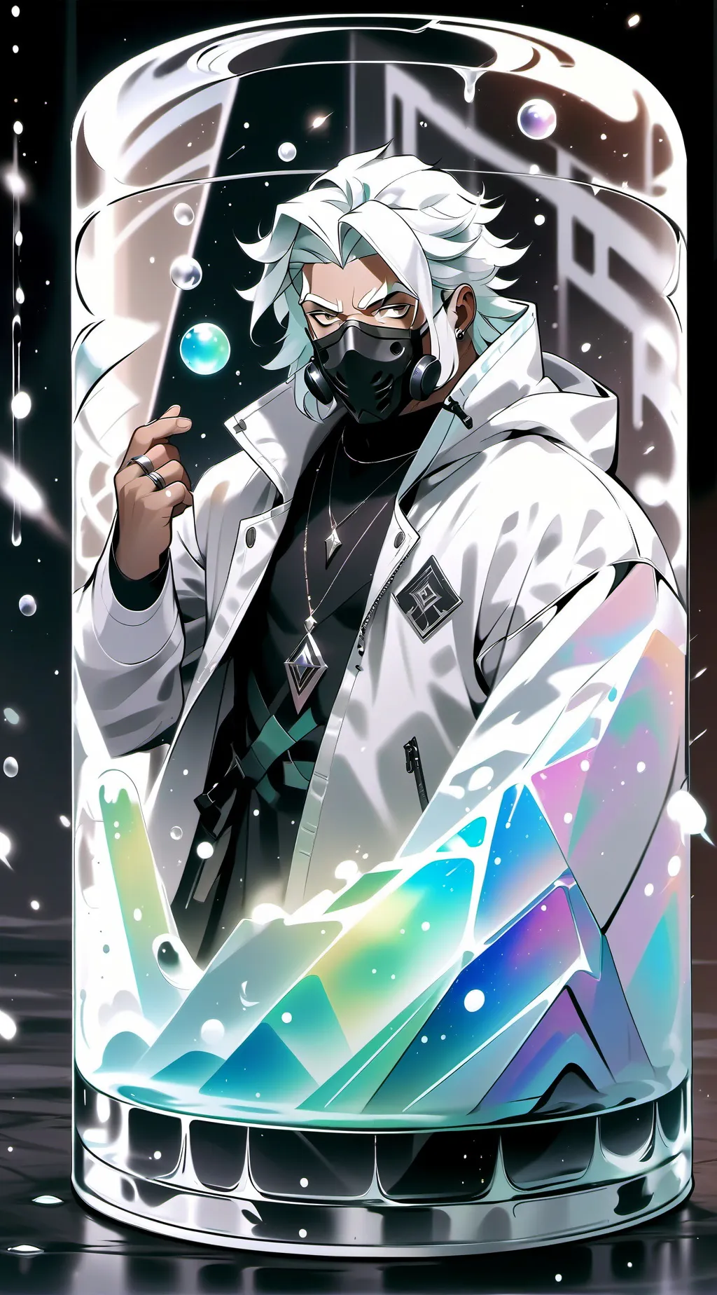 ai character: made as request  background