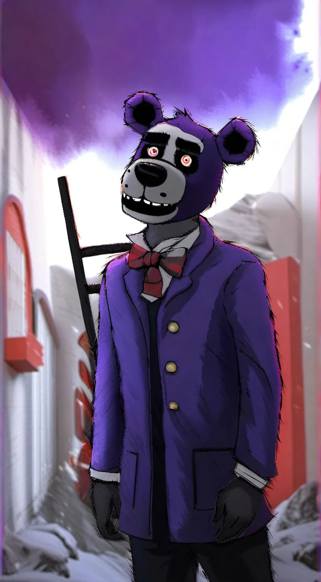 ai character: shadow Freddy  background