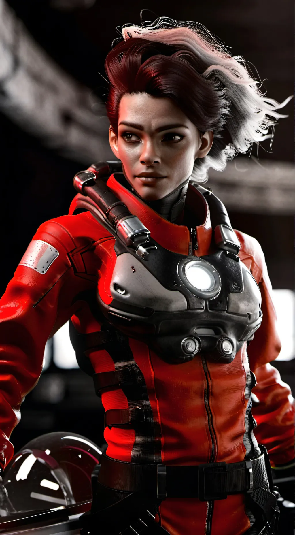 ai character: Nebula background