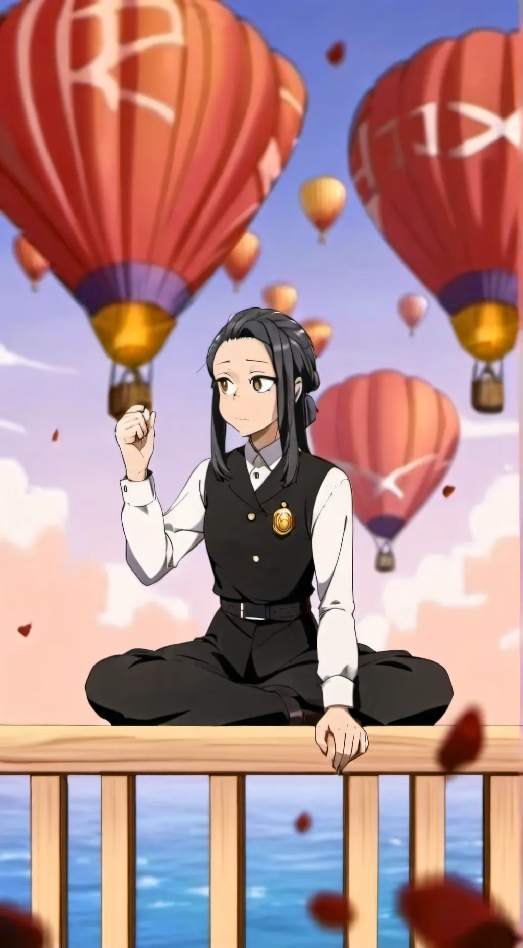 ai character: momo  background