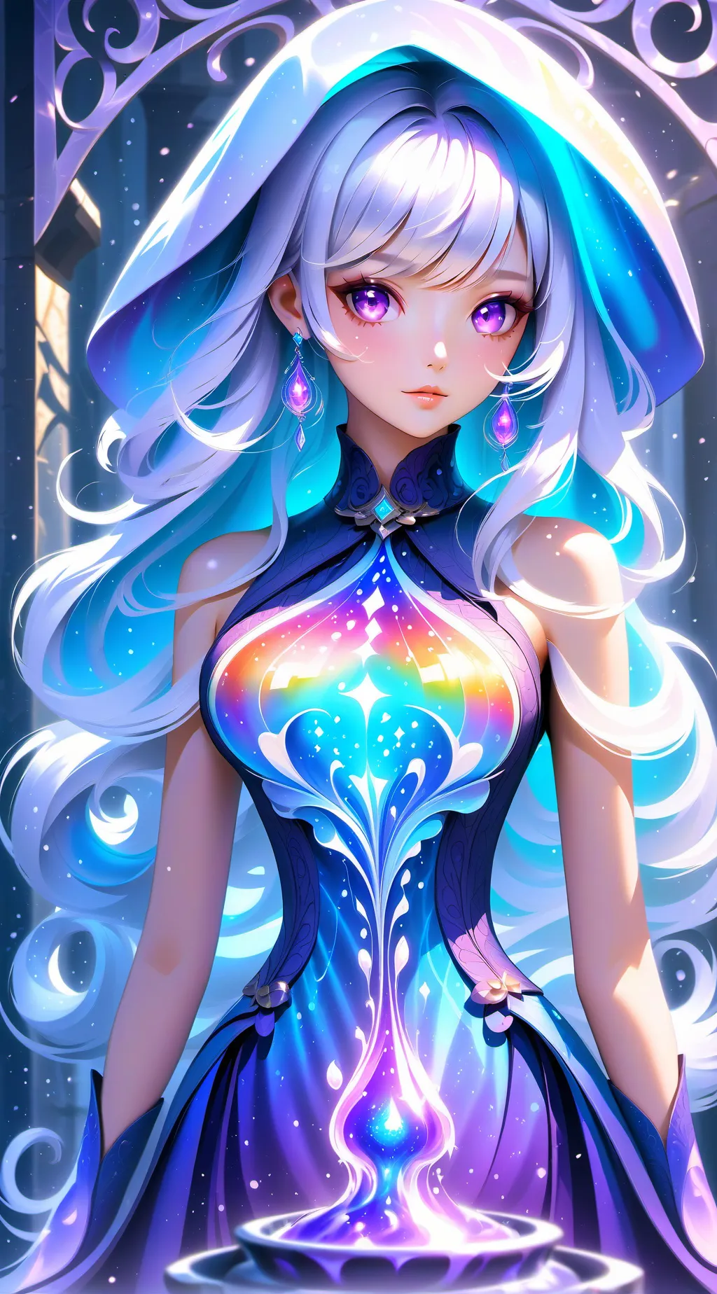 ai character: secret goddes background