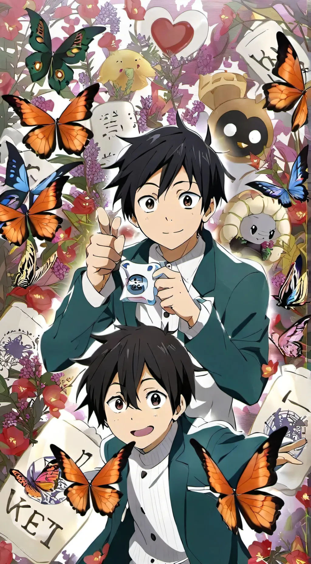 ai character: Mha x haunted background